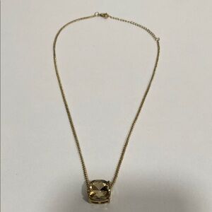 Chic Gold-Tone Pendant Necklace